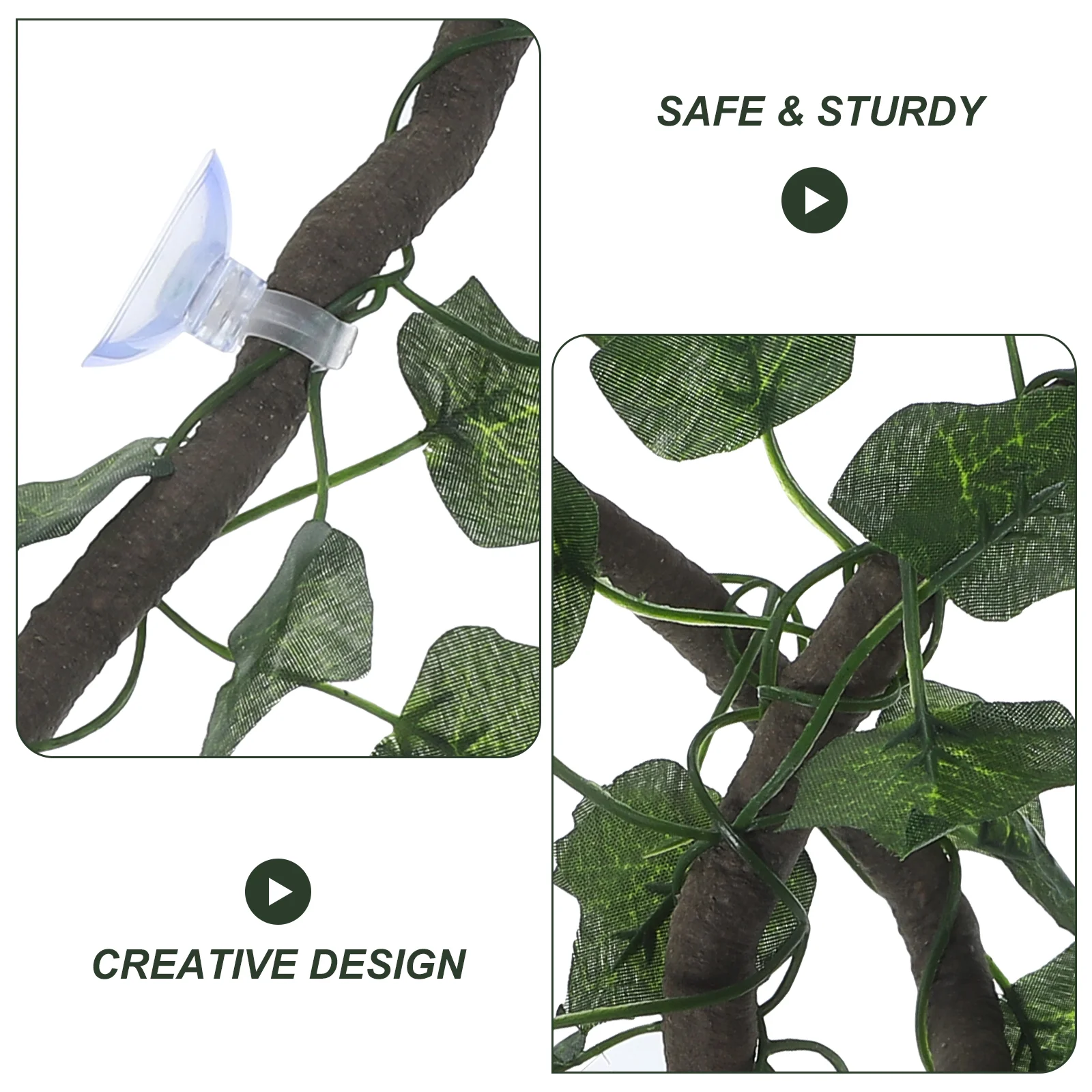 Reptile Habitat Accessories Jungle Vines Lizard DIY Decor for Rattan Strip PVC Reptiles