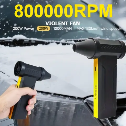 Super 800000RPM big wind 60M/S Mini Turbo Fan 10000MAH Handheld Brushless Motor Generation Blower industrial Duct Fan HOME