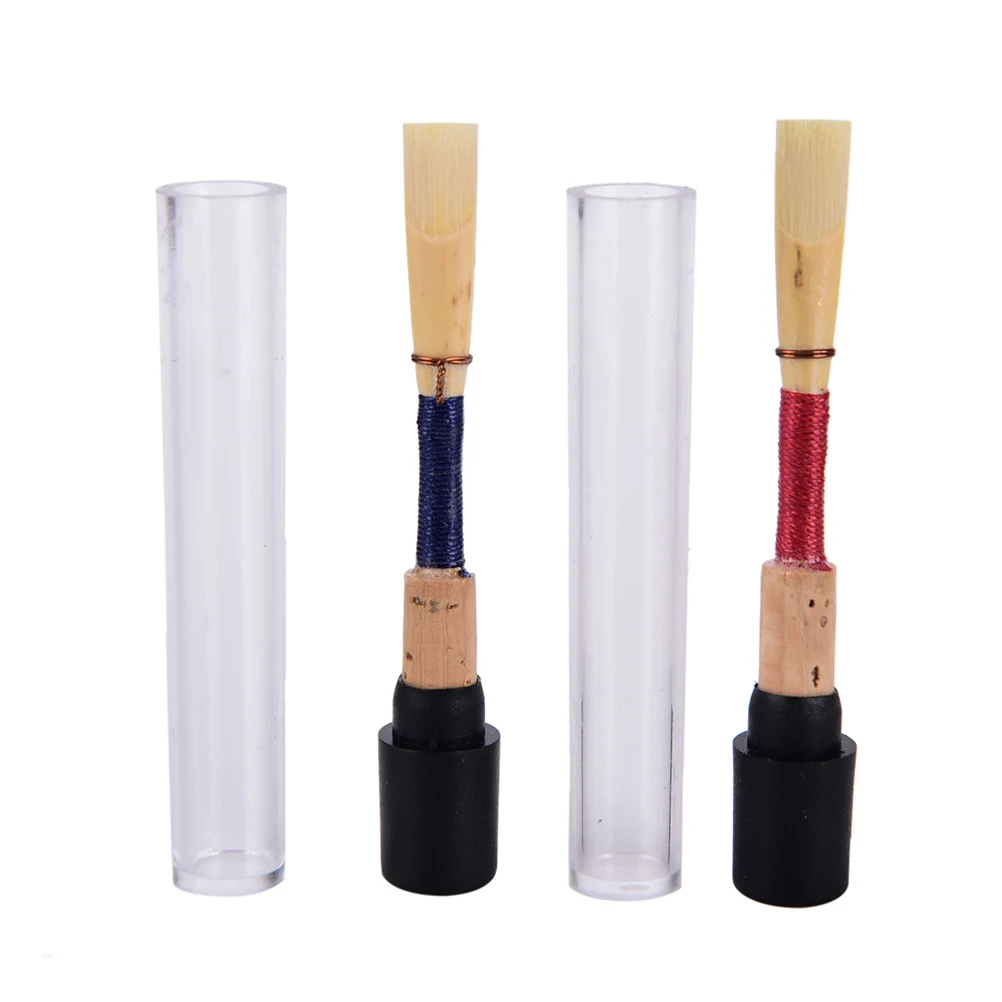 1Pc Bulrush Oboe Reeds Soft Mouthpiece Orchestral Medium Wind Instrument Part with CKeys Length 7.38cm