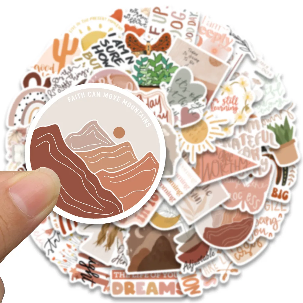 10/30/50PCS New Pop Cartoon Boho Style Sticker Pack Skateboard Guitar Decoration DIY Laptop Waterproof Graffiti Decal Wholesale