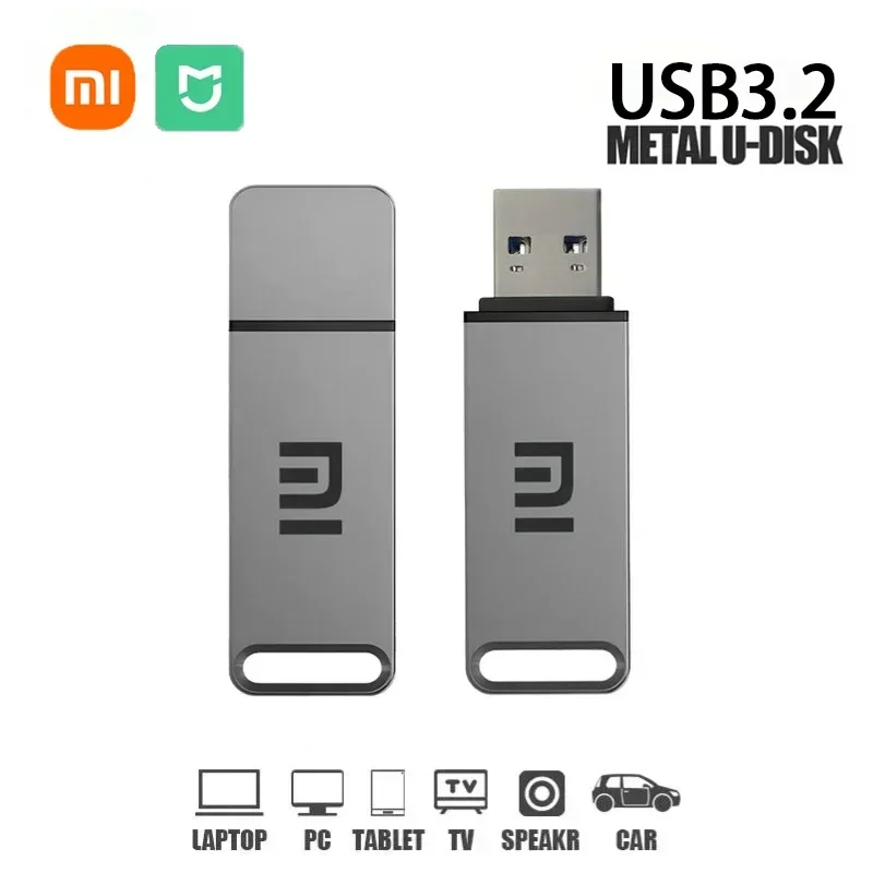 Xiaomi-Pen Drive Original, Pen Drive de Alta Velocidade, USB 3.2, Tipo-C Metal, Impermeável, Memória para Computador, Dispositivos de Armazenamento, 4TB, 8TB