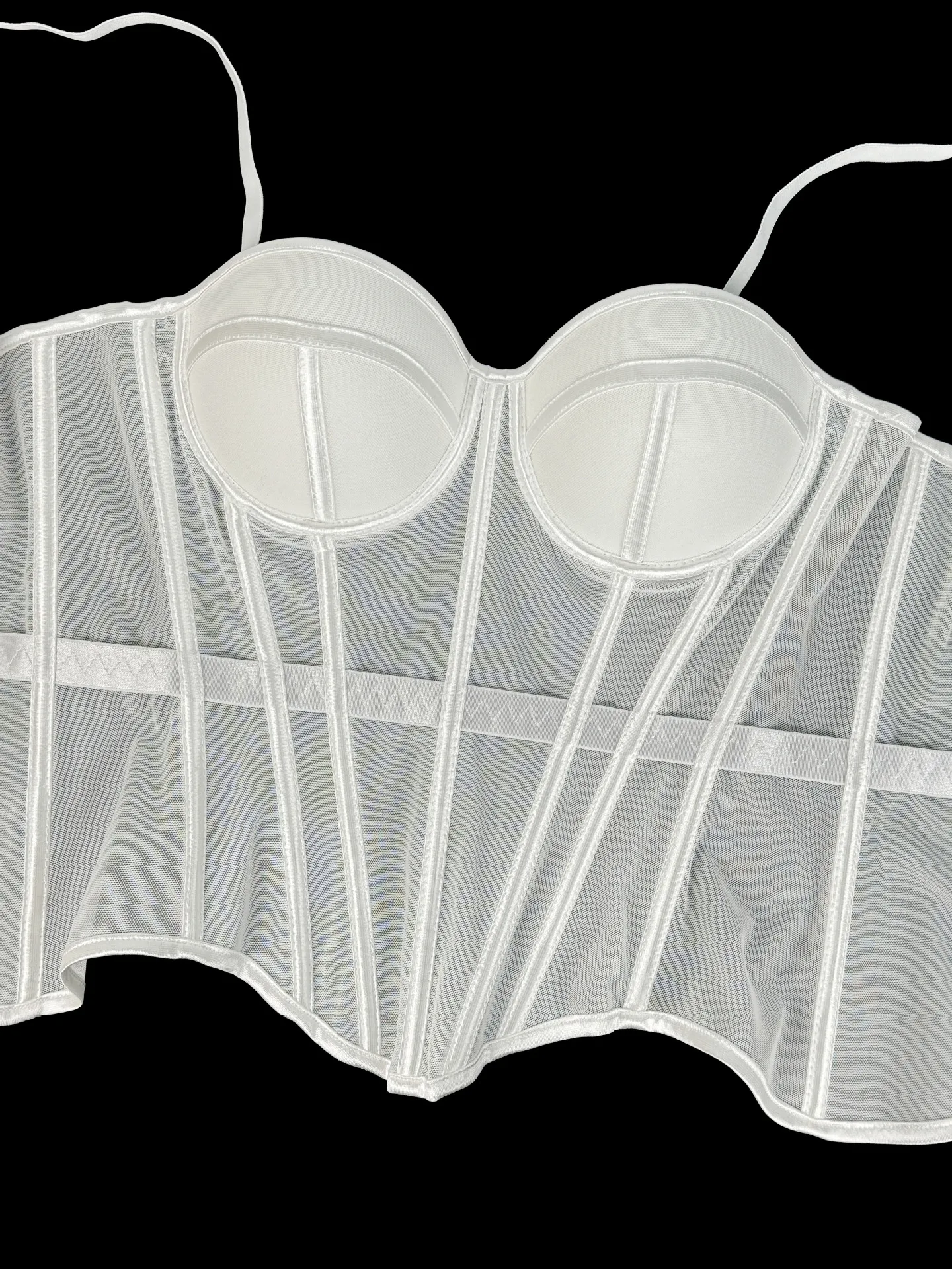 شبكة شفافة مثير الخصر سيدة مشد أنيقة تشكيل النساء بوستير الفتيات ضئيلة مساء ارتداء المحاصيل الأعلى سيدة قصيرة محدد شكل الجسم