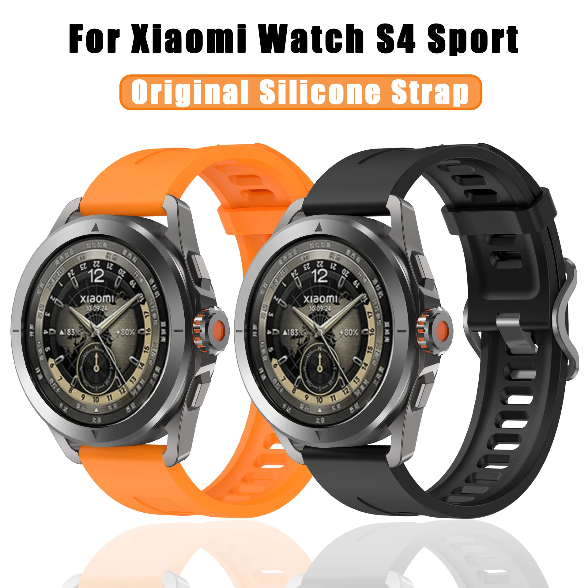 

Original Silicone Strap For Xiaomi Watch S4 Sport/S3/S2/S1 Pro Sports Band For Xiaomi Watch Color 2 22MM Bracelet Accessories