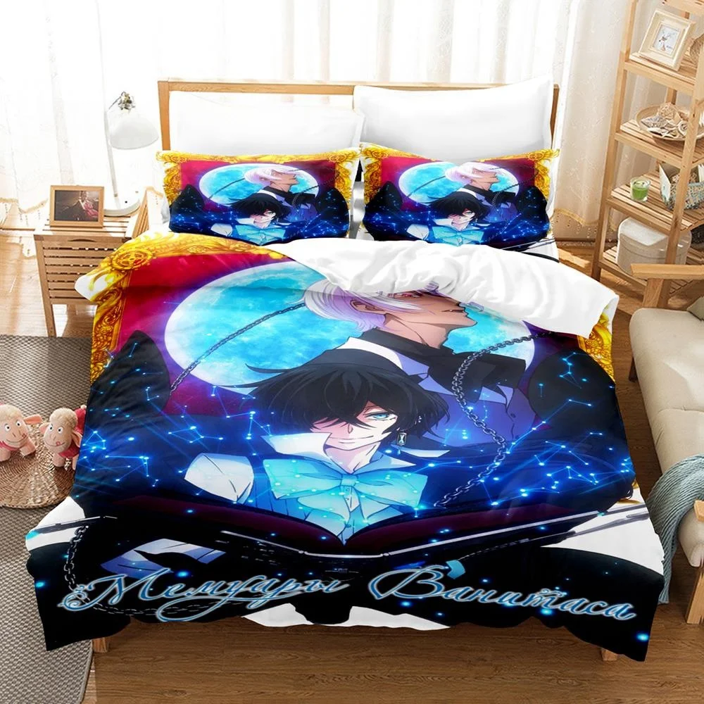 3D Print Anim The Case Study of Vanitas Bedding Set Single Twin Full Queen King Size Bed Set Adult Kid Bedroom Duvet cover Sets