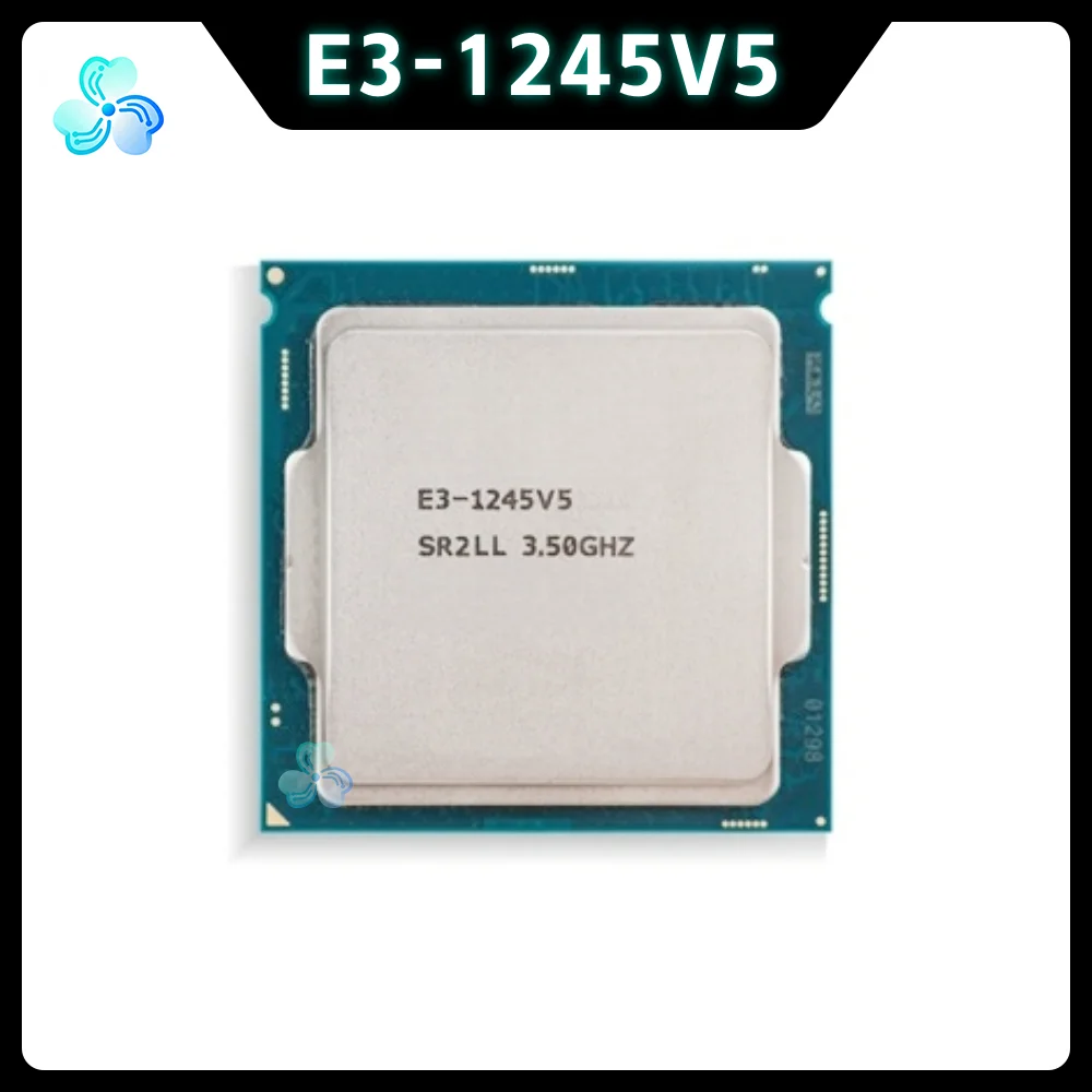 Xeon E3-1245V5 CPU SR2LL 4-Core 8-Thread 3.50GHz 8MB 80W LGA1151 14nm E3 1245 V5 CPU Processor E3 1245V5