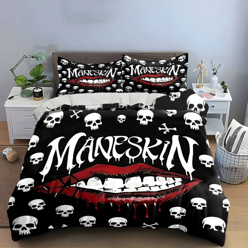 

Gothic Skull Art Decor Set Soft Comfortable Duvet Cover Bedding Set Included 1*Duvet Cover & 2*Pillowcases, gift
