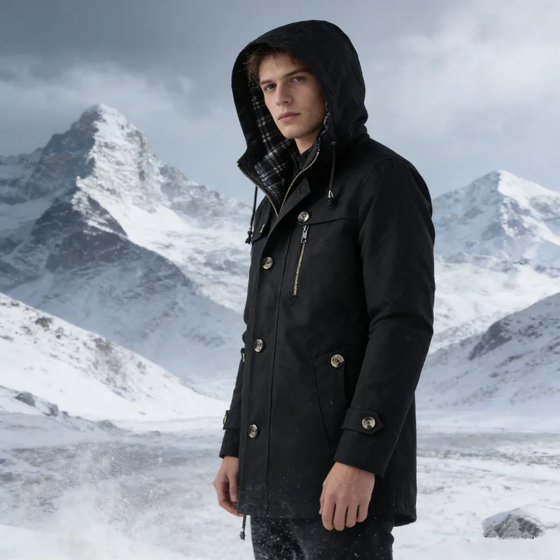 

Мужская демисезонная куртка-ветровка оверсайз в европейском и американском стиле, повседневная, с капюшоном, из стираного материала, для работы