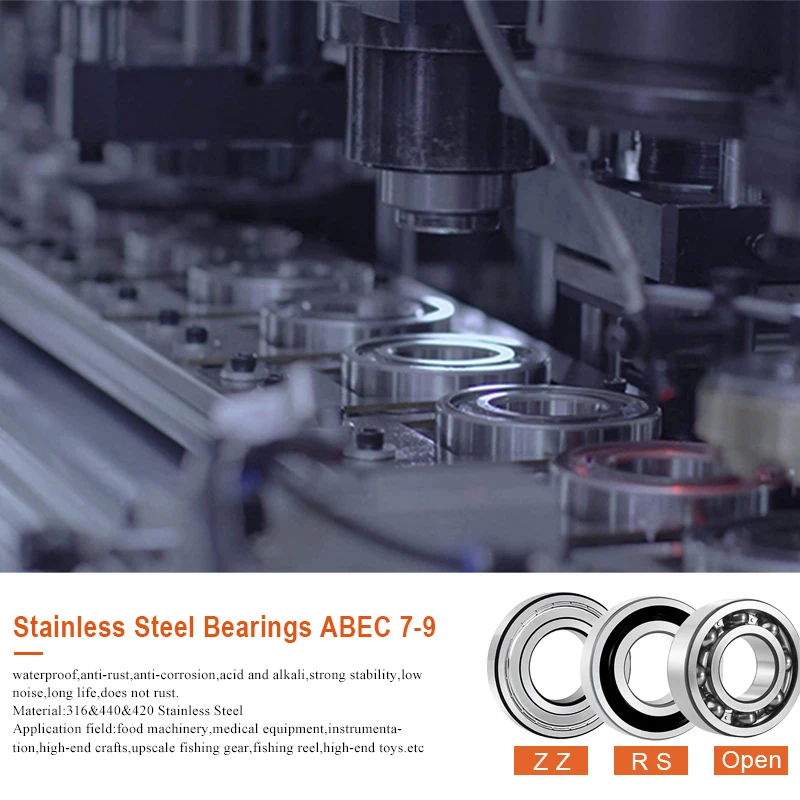 High quality ABEC-7 10pcs S6800 2RS ( (10*19*5 mm) S6800 2RS 440C Stainless Steel S6800Z Thin Wall Bearings