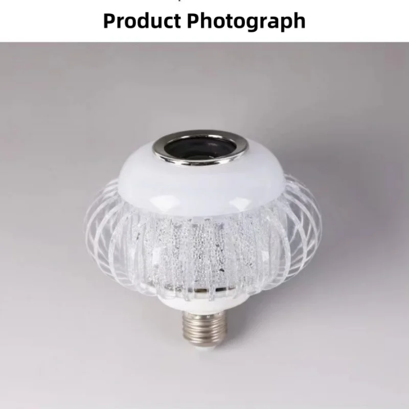 E27 بلوتوث الموسيقى الخفيفة لمبة RGB الملونة تغيير اللون التحكم عن بعد مصابيح الغلاف الجوي مع مكبر الصوت لمبة LED الذكية #4