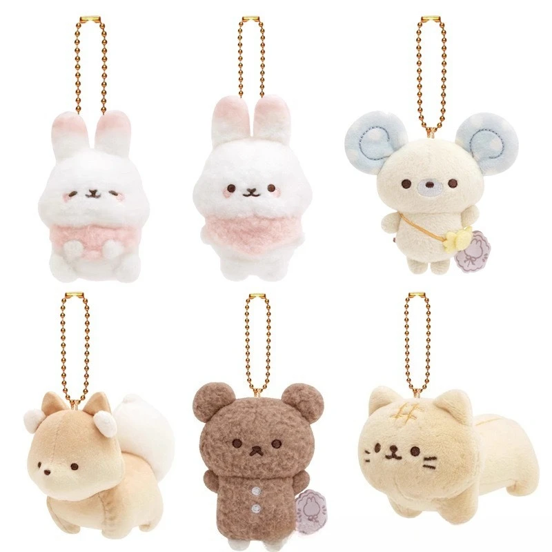 

8cm/3.15in Plush Keychains Cotton Rabbit Pendant Kawaii Backpack Toys Girl Stuff Dolls Keyring Collectible Funny Birthday Gifts