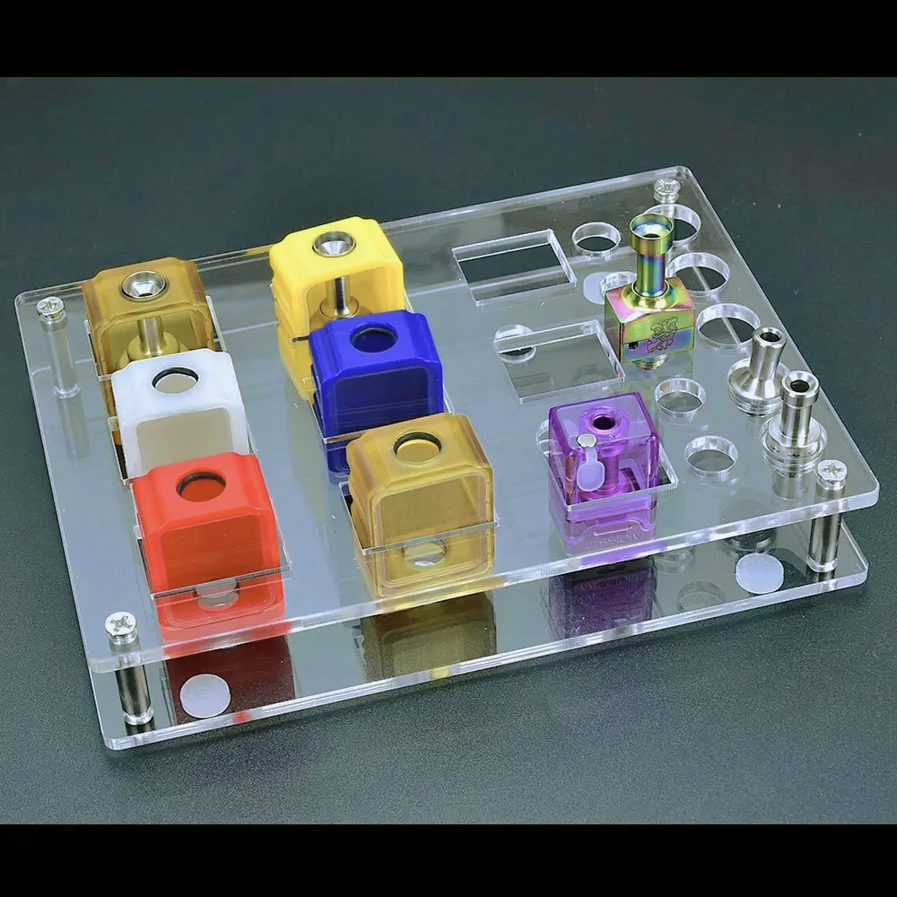 

Wolfcoolvape Vape RBA Подставка Акриловая стойка для распылителя Заготовка для дисплея BB Boro Tank DotAIO V1 V2 Держатель для хранения MISSION