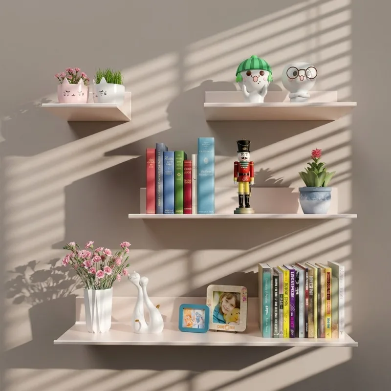 Aluminum alloy luminous laminate wholesale, books and plants figure shelves