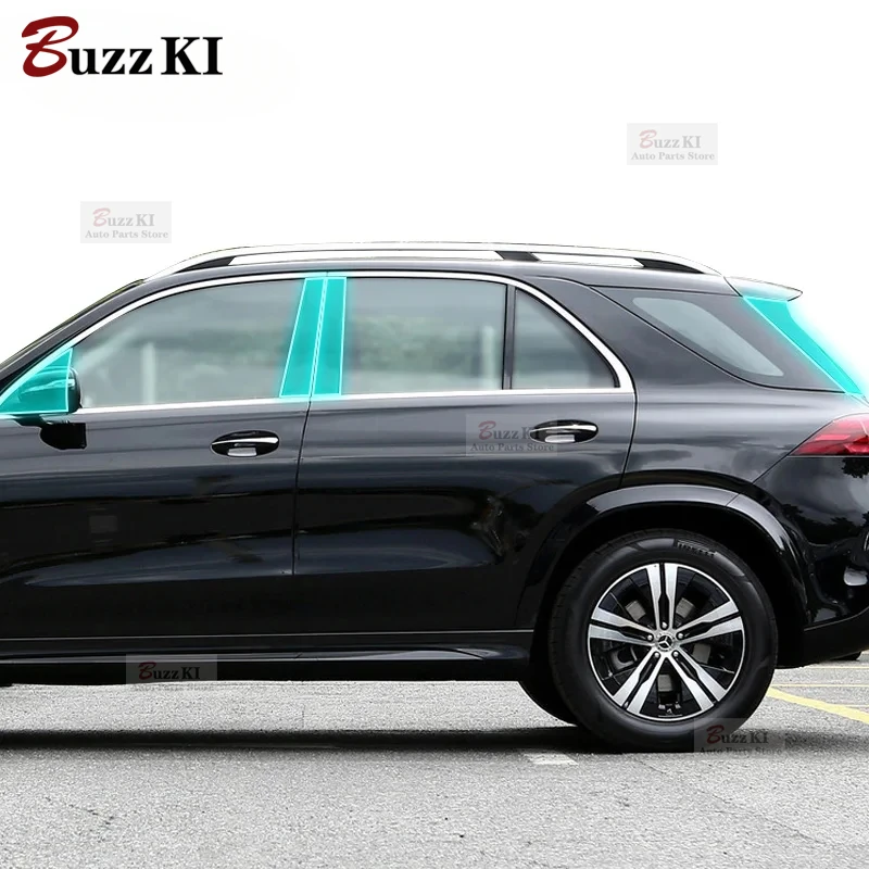 

For Benz GLE 2024 Car Exterior A/B Window pillar Anti scratch accessory transparent TPU Protection Film PPF Repair film