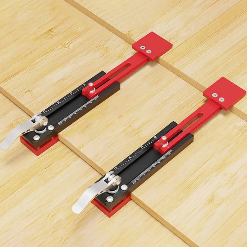 2pcs Guage Siding Grip Clamp Installation Tools Adjustable Mounting Bracket Dual Scale Metric/Imperial Woodworking Equipment