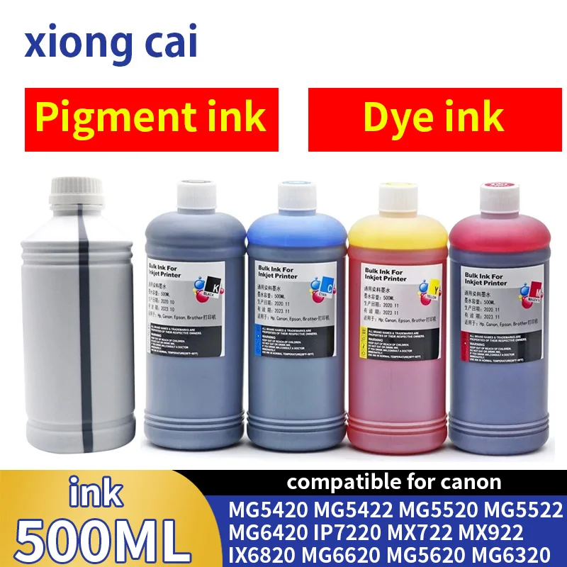 PGI250 250 CLI-251 Pigment ink compatible For canon PIXMA MX722 MX922 MG5420 MG5422 MG5520 MG5522 MG6420 IX6820 printer Dye ink