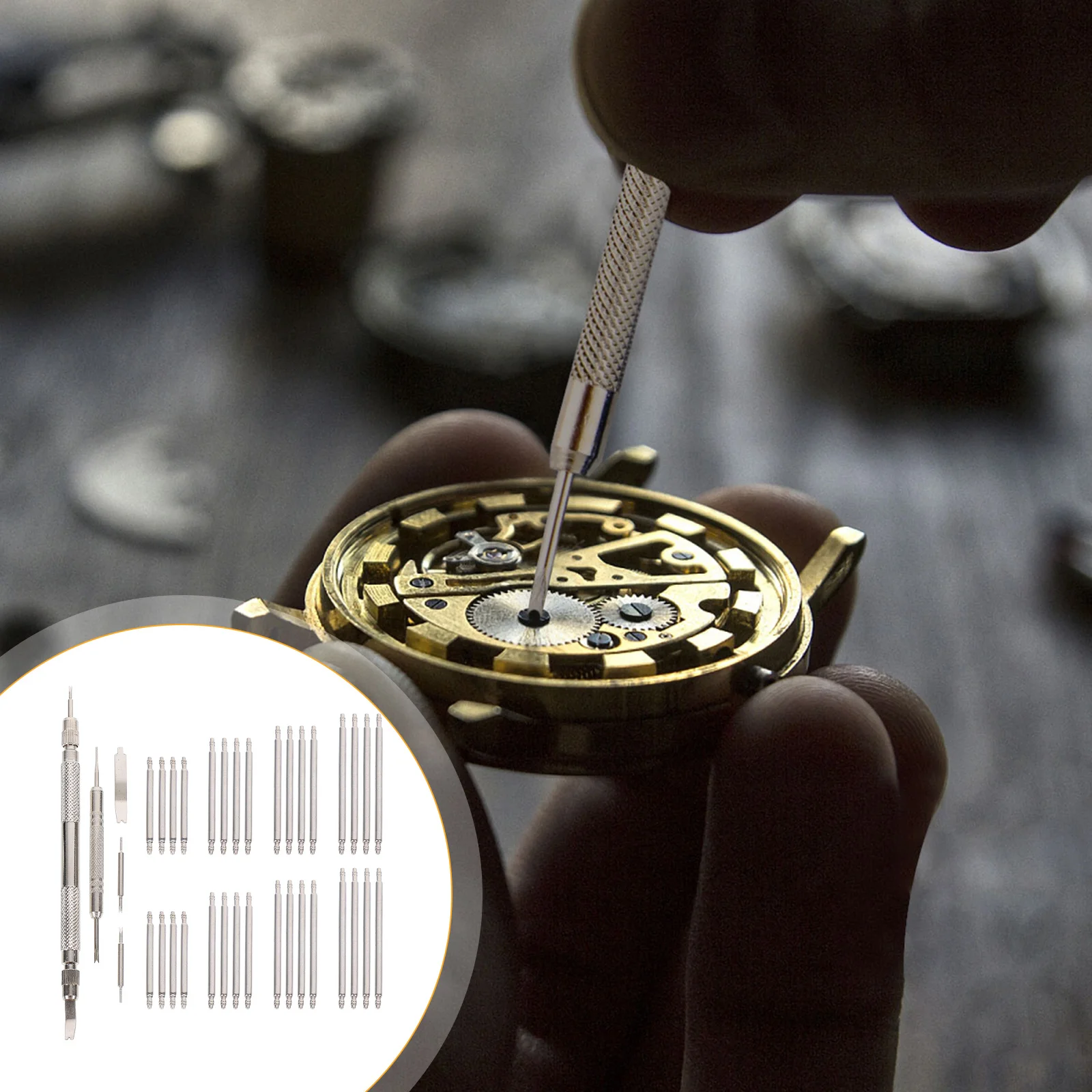 

1Set Watch Band Tool Kit Non Slip Design Quick Insert Remove for Repair Adjustment Accessories Watch Band Repair Kit