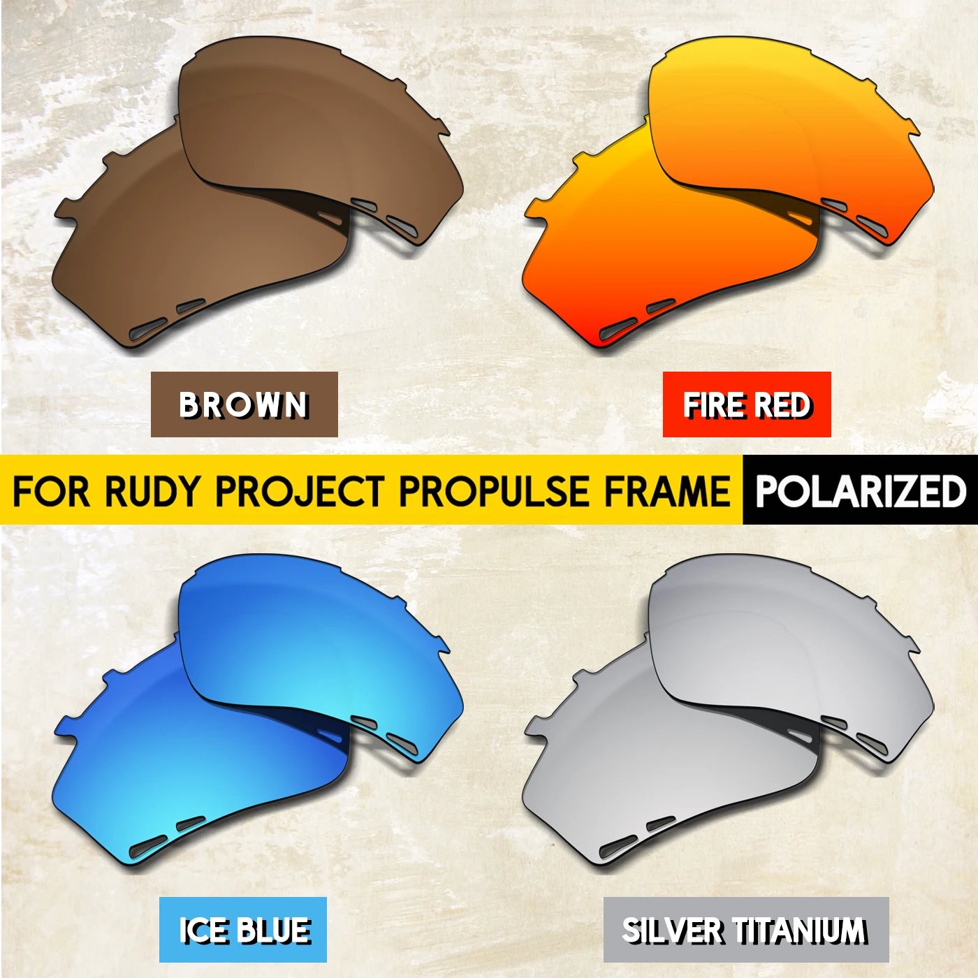 Polarized Replacement Lenses for Rudy Project Propulse Sunglasses - Multiple Choice