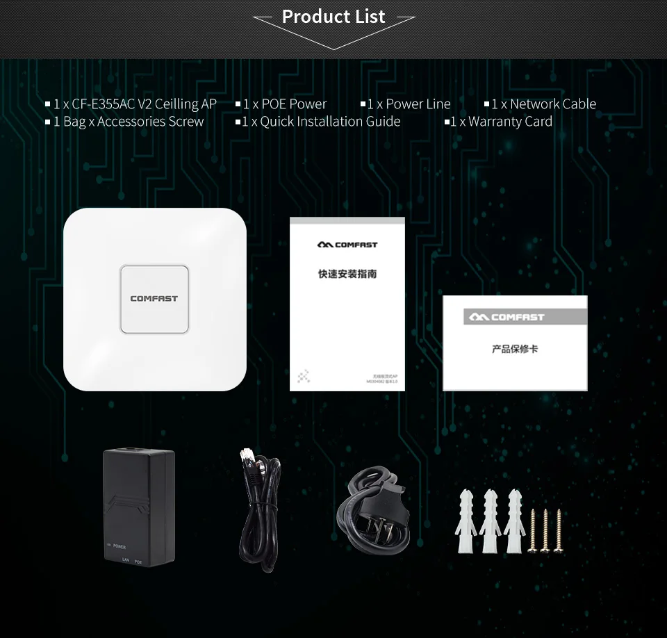 300 - 1200Mbps Lang Abdeckung Wi-Fi Innen AP/Repeater/Router PoE High Gain 2,4/5G antennen Zugang Wifi Range Extender Verstärker