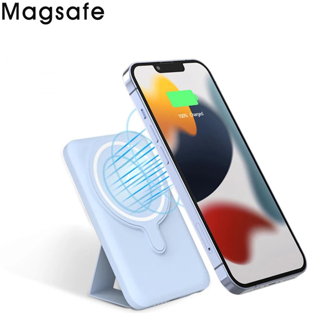 

10000Mah With Bracket Battery Case For iPhone 14 13 12 Mini 12 Pro Max 22.5W PD 15W Wireless Fast Charger Power Bank Power Bank
