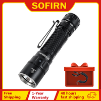 Sofirn SK1 SFT25R LED Tactical Flashlight 18650 Rechargeable 1300LM Powerful Torch With Rotary Switch