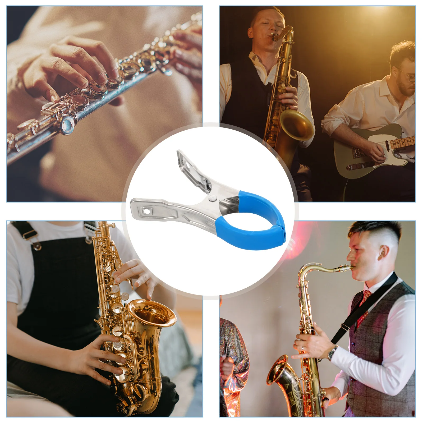 

3pcs Saxophone Repair Tools Stainless Steel Clips for Flute Clarinet Musical Instruments Parts Accessories Durability Ensured