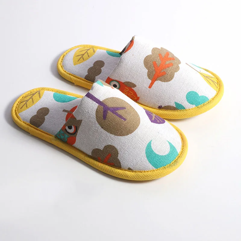 1Pairs Children Hotel Travel Disposable Slippers Party Sanitary Home Guest Use Closed Toe Boys Girls Disposable Slippers