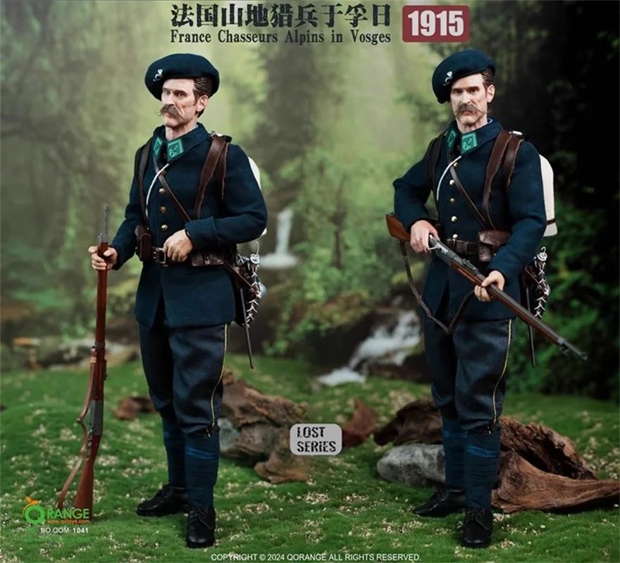 

QORANGE QOTOYS QOM-1041 1/6 Soldier France Chasseurs Alpins in Voges 1915 Full Set 12'' Action Figure Model Toys In Stock