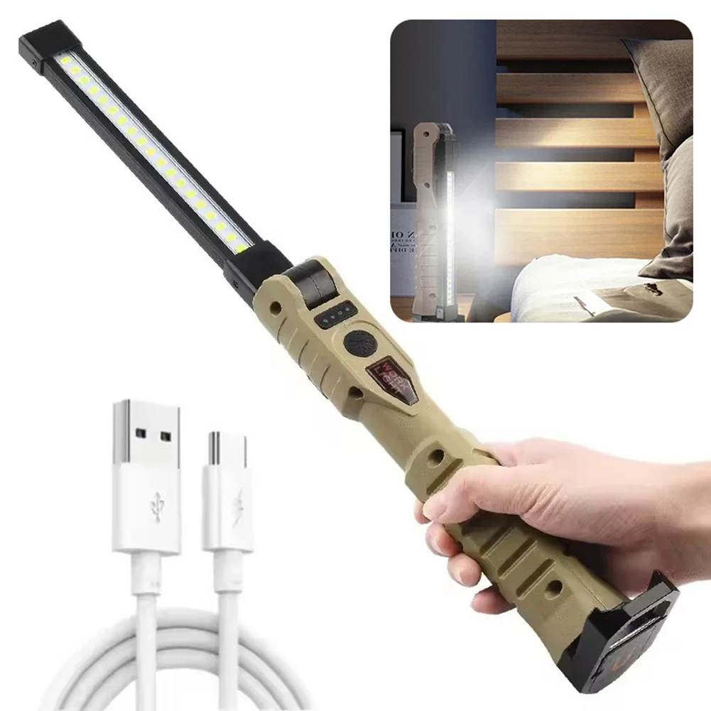 Adjustables Angle Work Light For Car Repair With Powerbanks Function Hook Design For Garage Workshop