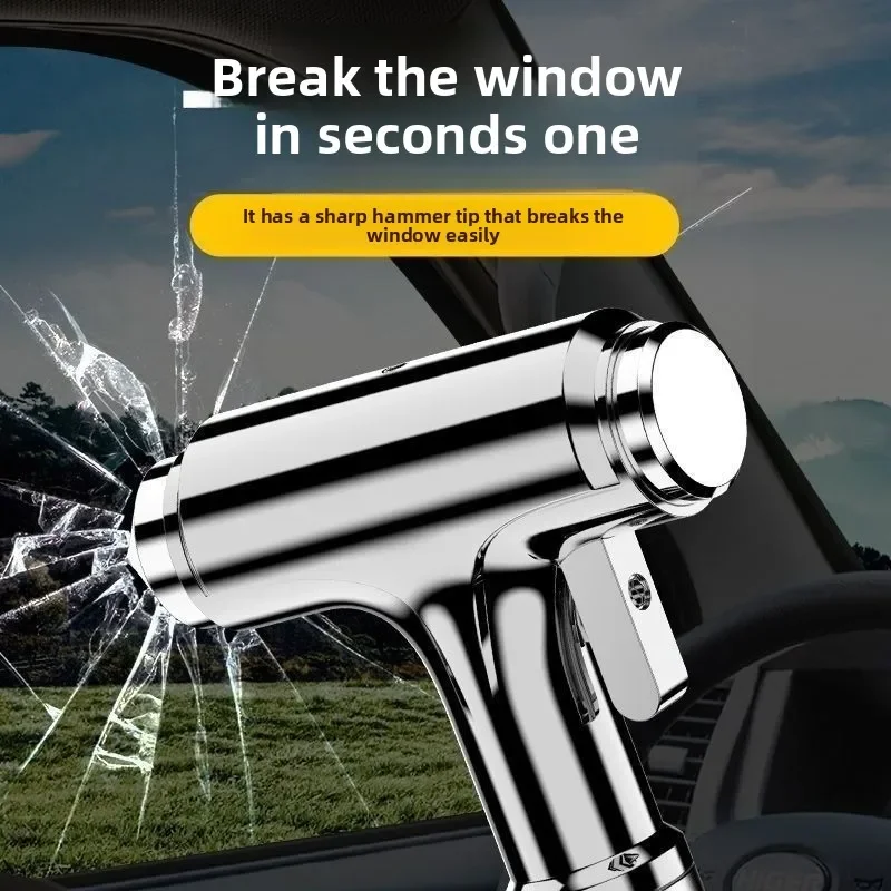 Car Safety Hammer Car Window Breaker Emergency Hammer with Seat Belt Cutter for Auto Rescue Escape Life Saver Hammer image 3
