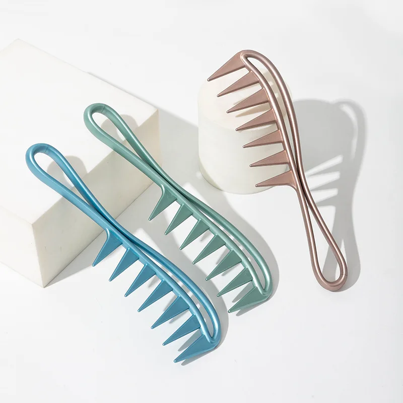 Large Wide Tooth Coarse Hair Comb Salon Styling Tool For Thick Pompadour Back Hair Dyeing Perm Use