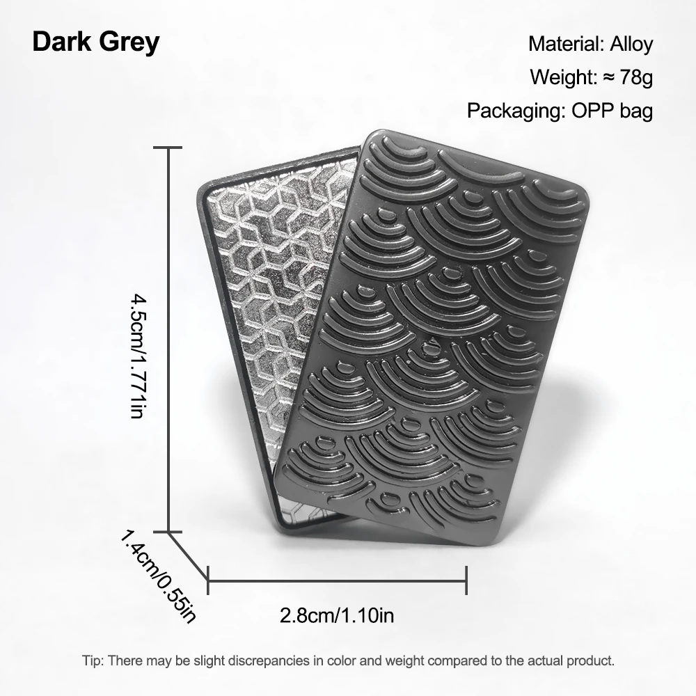 1 قطعة سبائك Edc دفع بطاقة شجرة عيد الميلاد غير محدود المعادن جيروسكوب ببصمة الإصبع الدوار لعبة مكافحة الضغط #6