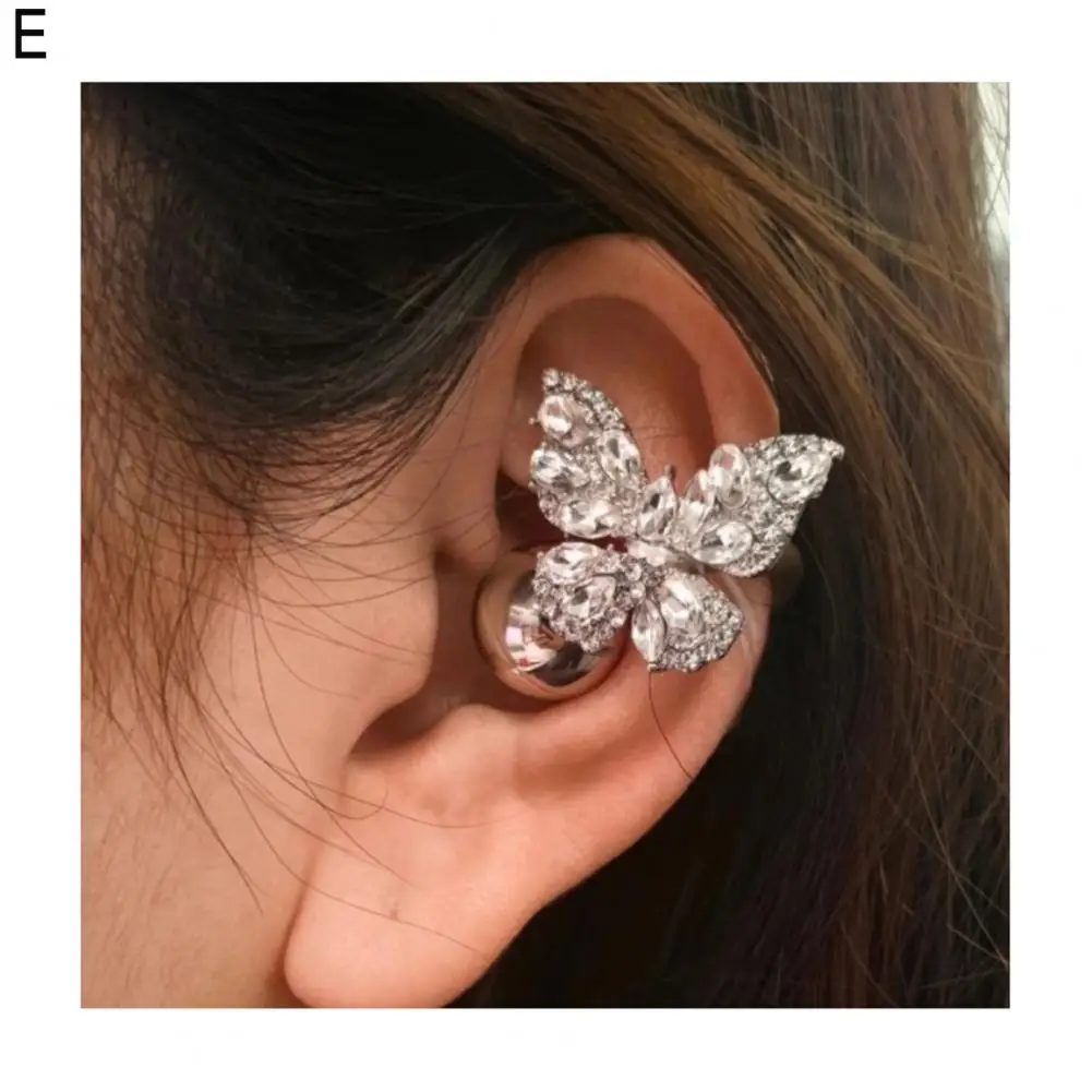 Anti-slip Earbud Clip Rhinestone Earphone Accessories Clip-on Earbuds Decoration Removable Diy Zirconia Buckle Open Ear Earbuds