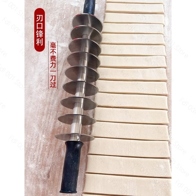 Stainless Steel Roller Dough Cutter Commercial Fried Dough Stick Tool
