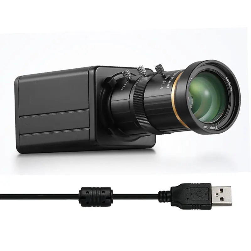 4K USB Webcam 8MP  Ultra HD Industry Camera 10X ZOOM 5-50MM 30fpsCOMS IMX317  USB Plug and Play