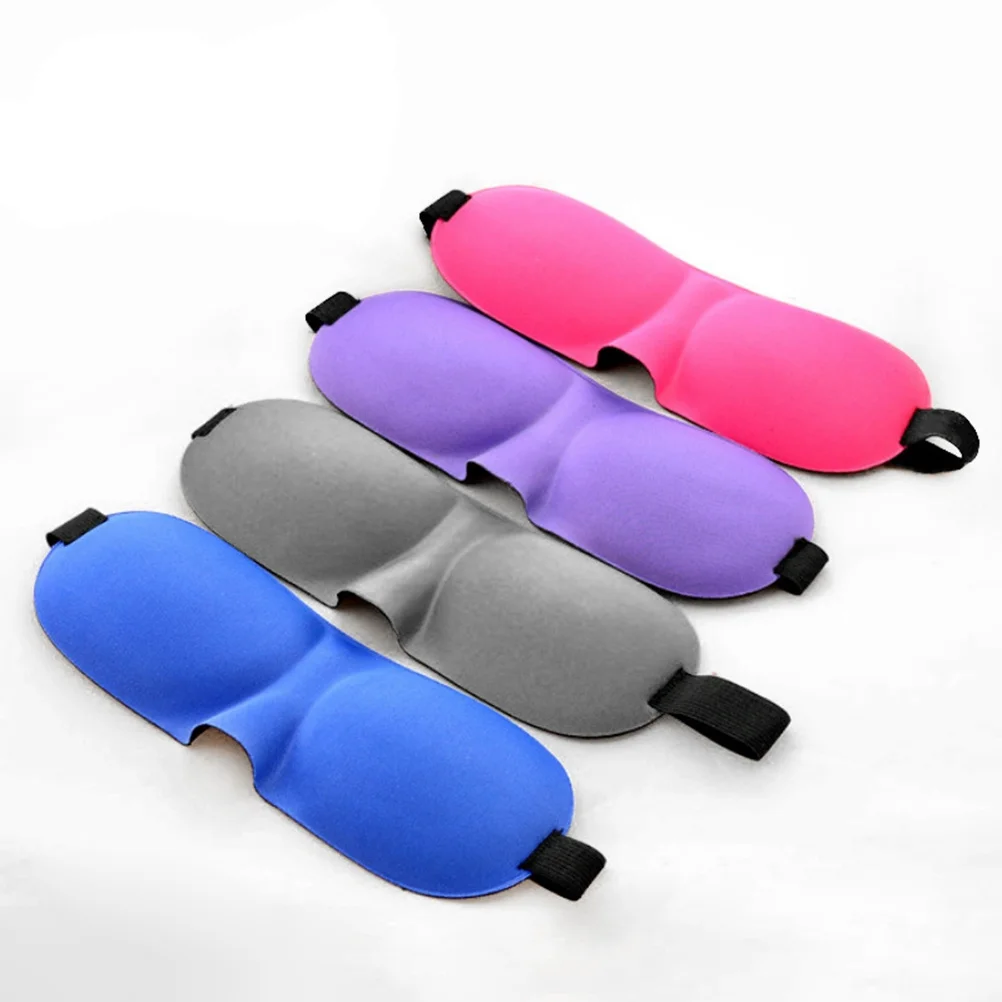 

3D Contoured Eye Mask Lightweight Soft Adjustable Sleep Mask For Night Blindfold Eyeshade Rosy Suitable All Head Sizes