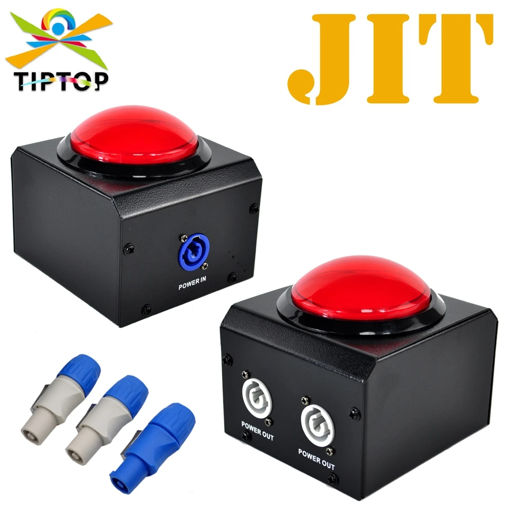 TIPTOP Manual Control Press Type Stage Effect Machine Controller 2 Port Output Power Switch Fire Machine CO2 Machine Press Jet