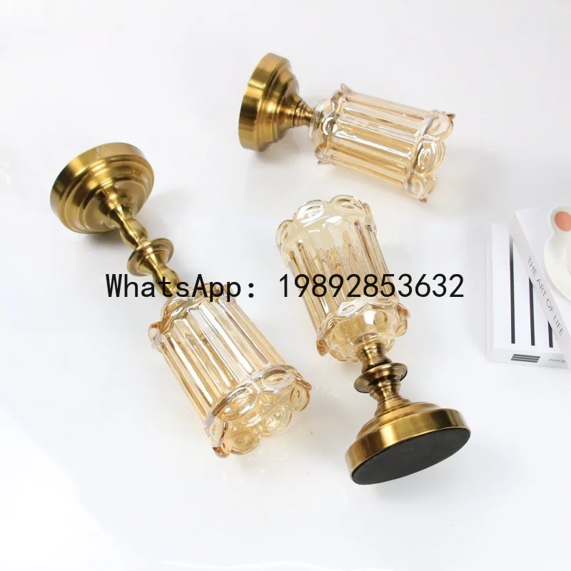 Hys glass vase ornament - neoclassical style floral vase - soft decoration - flower arrangement vase