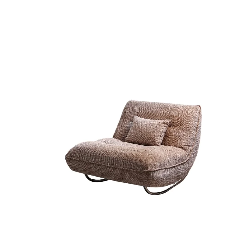 Modern style Bauhaus single lazy sofa living room adult reclining chair can lie down and sleep leisure rocking chair