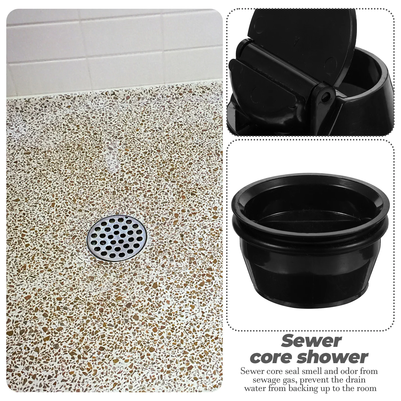 

Replacement Sewer Core for Shower Floor Drain Backflow Preventer 2pcs 4pcs Pack Basement RV Sewer Drain Plug Odor Control Supply