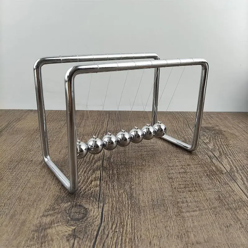 

Motion Balance Machine Newtons Cradle Steel Balance Steel Balls Desktop Ornament Physics Science Pendulum Home Decoration