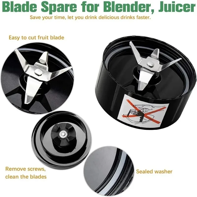 With Gaskets Blender Juice Machine Cross Blade and Straight Blade Holder High Quality 250W with A Gasket Replacement Cross Blade