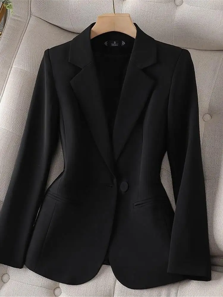 

Ele Bla Casual Women's Jaet 2025 Spring Autumn New Sle Workwear Top Cleanfit Sle Long Sve Office Suit