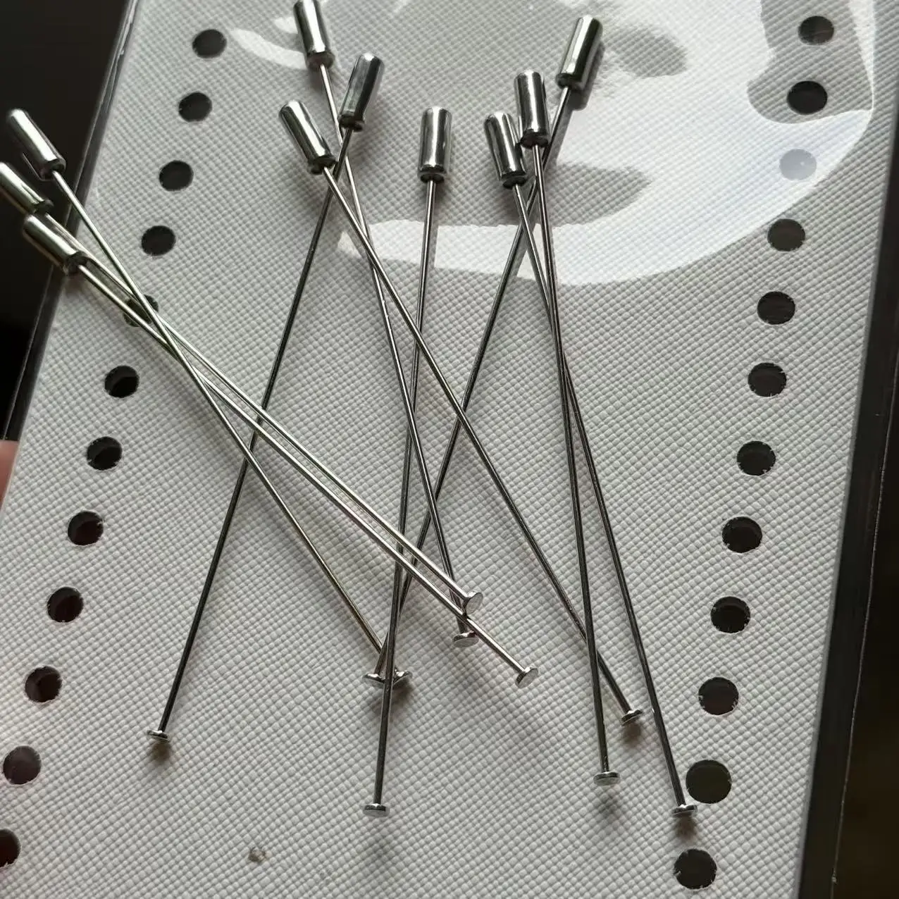 10 قطعة 4 أنماط 60 90 120 مللي متر الروديوم بروش دبوس قبعة معدنية دبوس دبابيس الأمان مع سدادة ينتهي Diy بها بنفسك بروش دبابيس قاعدة صنع المجوهرات #3