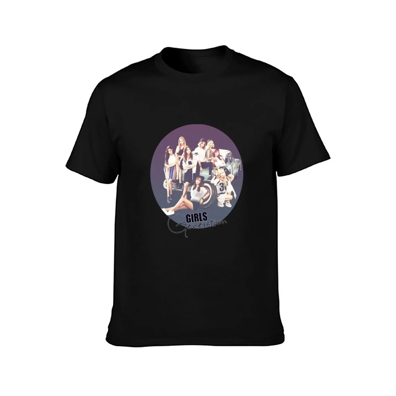 Girls Generation T-Shirt, Summer Casual Cotton Tee, Oversized Streetwear Tops, Vintage Graphic Print, Loose Fit Short Sleeve