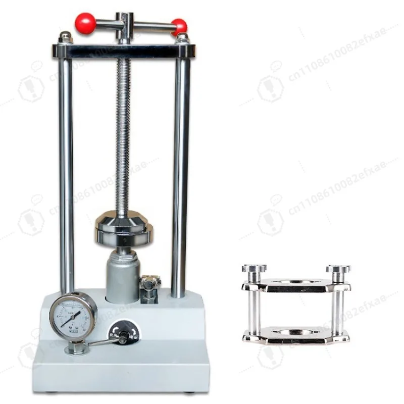 Dental Lab Hydraulic Press Machine, Automatic Oil Pressure Compressor with Pressure Gauge for Dental Technician Use