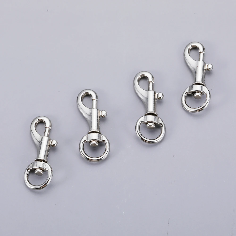 5pcs 11mm Metal Swivel Lobster Clasp Trigger Clip Loop Snap Hook for Dog Pet Leads Leash Hardware Sewing DIY Accessories