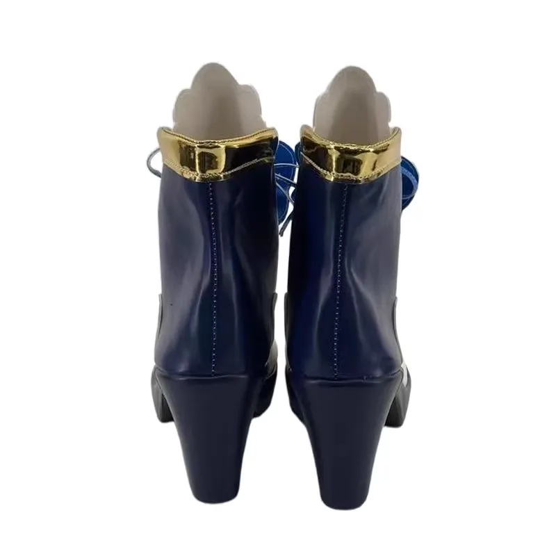 Anime Stars Nijino Yume Cosplay Shoes Unisex Men PU High Heel Boots for Halloween Carnival Party Christmas