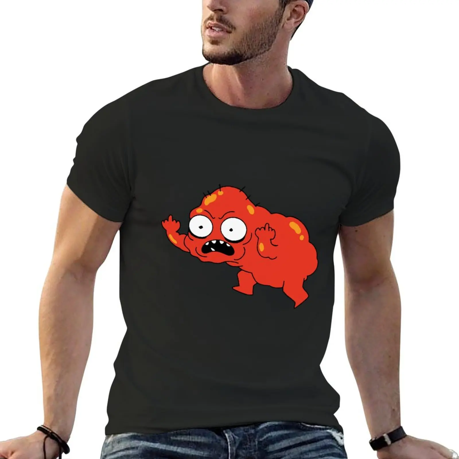 

Red Goobler T-shirt summer tops kawaii clothes anime hippie clothes t shirts for men