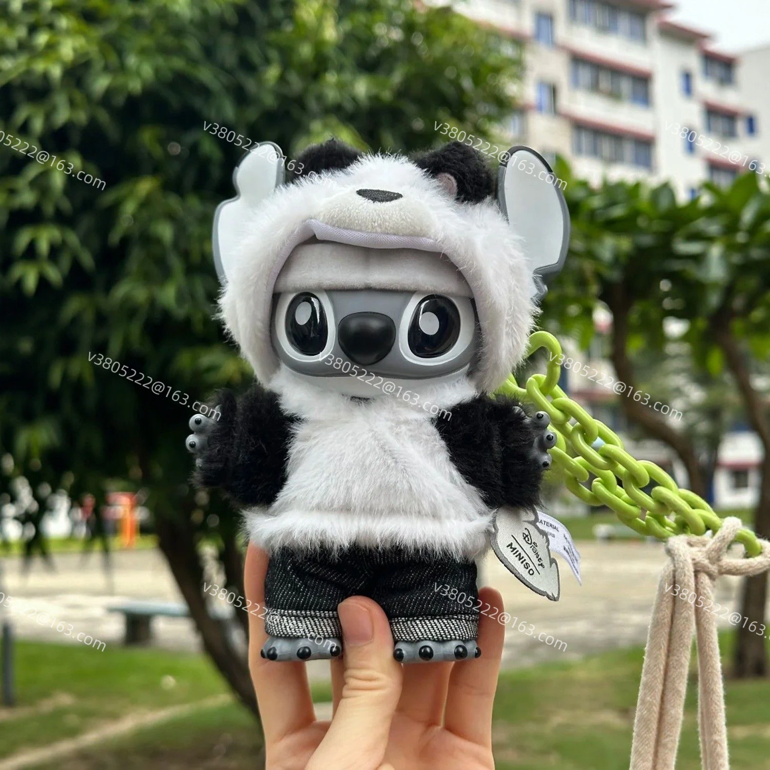 

MINISO Stitch GenZ Street Limited Edition Panda Vinyl Plush Doll Pendant Fashion Limited Edition Gift
