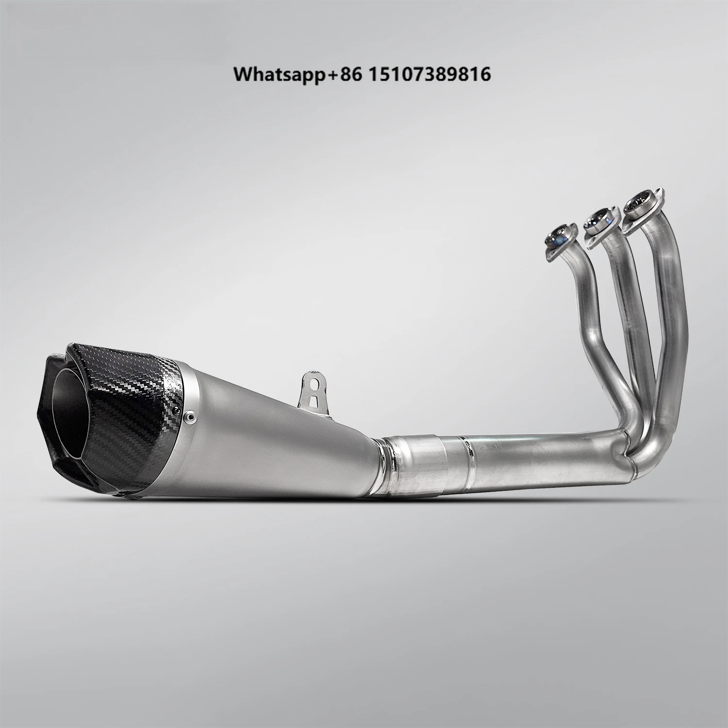 

CFMT 675SR Motorcycle Exhaust System Modification Slip on Muffler Full Section Alloy Silver/Black for 2024-2025